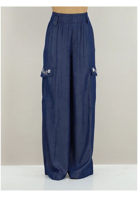 Pantaloni Tasconi con Strass LIU JO JEANS | Pantalone | UA6290D489477000