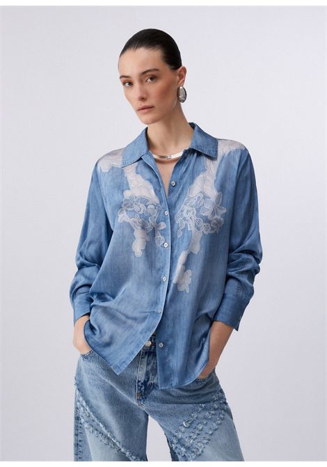 Camicia con stampa digitale LIU JO JEANS | Pantalone | UA6343T595879044
