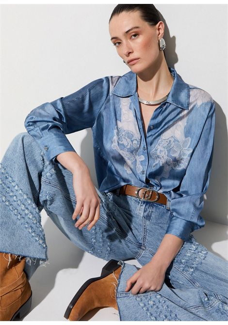 Camicia con stampa digitale LIU JO JEANS | Pantalone | UA6343T595879044