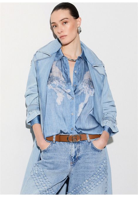 Camicia con stampa digitale LIU JO JEANS | Pantalone | UA6343T595879044