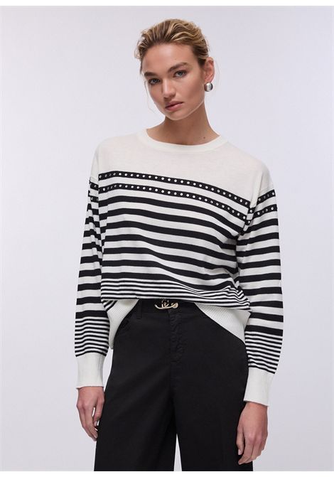 Maglia in lana con borchie LIU JO | WA6138MA16R03705
