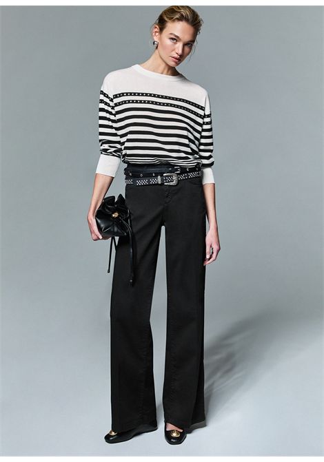 Maglia in lana con borchie LIU JO | Maglie | WA6138MA16R03705