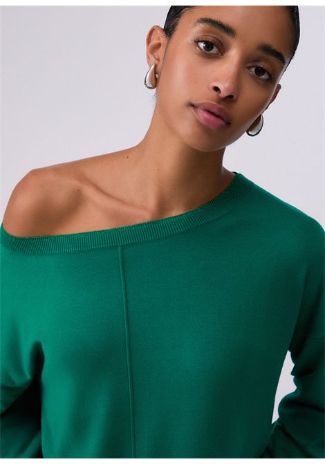 maglia regular fit LIU JO | Maglie | WA6283MS49I85845 GREEN PALM