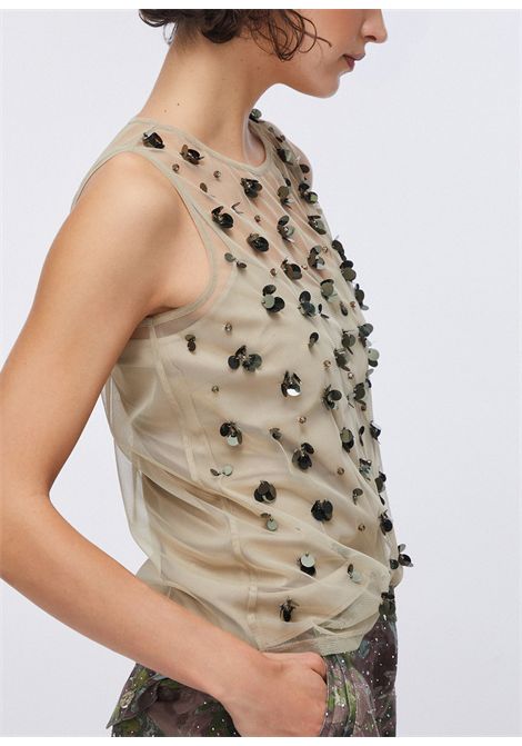 Top in tulle ricamato LIU JO | Top | WA6310J3860P9240