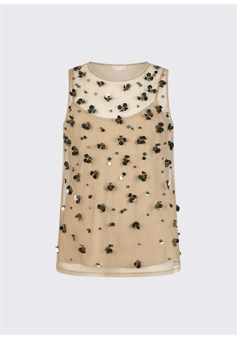 Top in tulle ricamato LIU JO | Top | WA6310J3860P9240