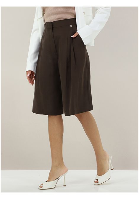 Bermuda in misto lino LIU JO | Pantalone | WA6318T481891109