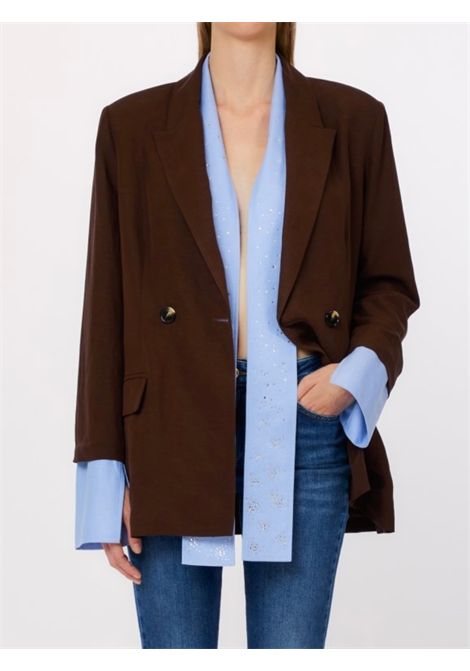 Blazer con sciarpa gioiello LIU JO | Camicie | WA6436T481891109