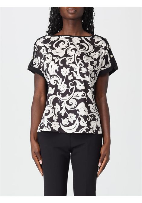 T-shirt con inserto in twill stampato LIU JO | T-shirt | WA6437J6308P9553