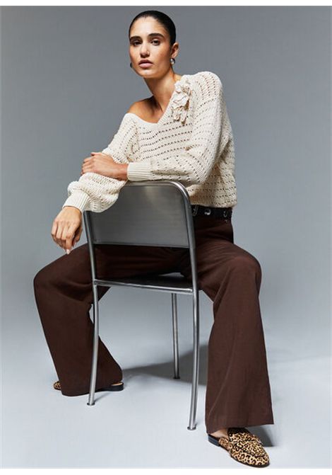 Pantaloni in misto lino LIU JO | Pantalone | WA6480T481891109