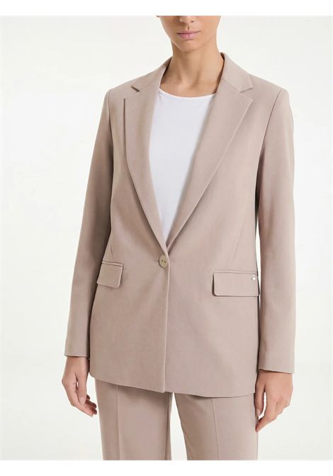 Blazer destrutturato in Compact Light RAGNO | Giacche | D293GAB29 - WARM TAUPE