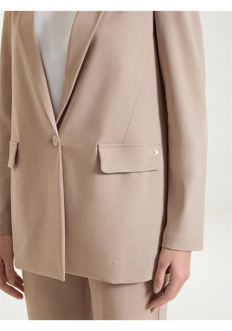 Blazer destrutturato in Compact Light RAGNO | Giacche | D293GAB29 - WARM TAUPE