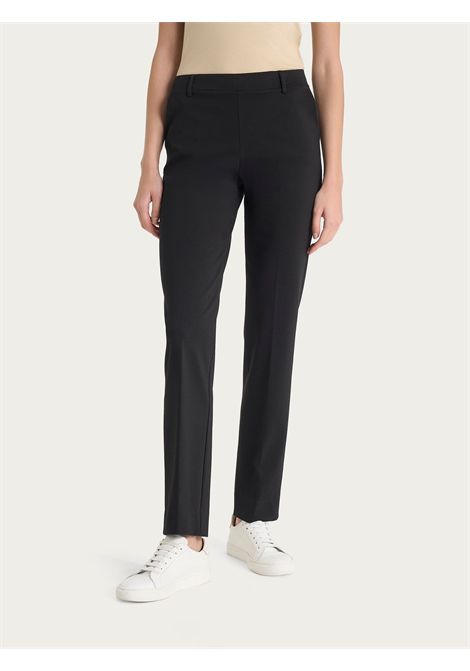 Pantalone dritto con tasche in Compact Light RAGNO | Pantalone | D293PP020 - NERO