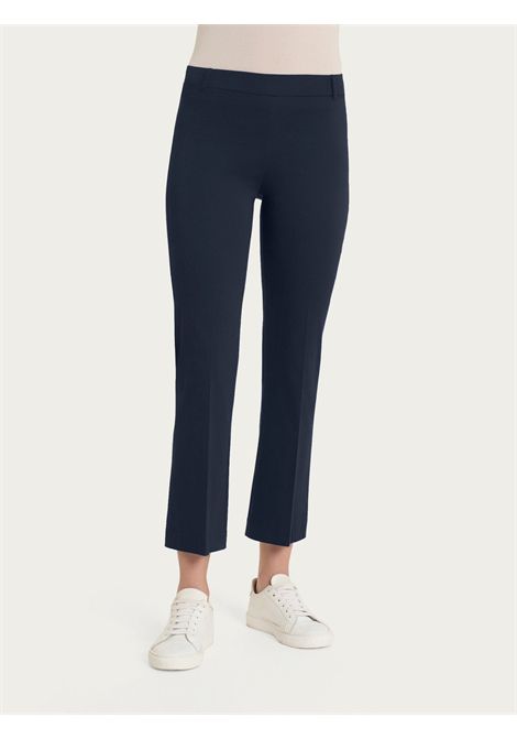 Pantalone flare alla caviglia in Satin Power RAGNO | Pantalone | DC62PM078 - BLEU