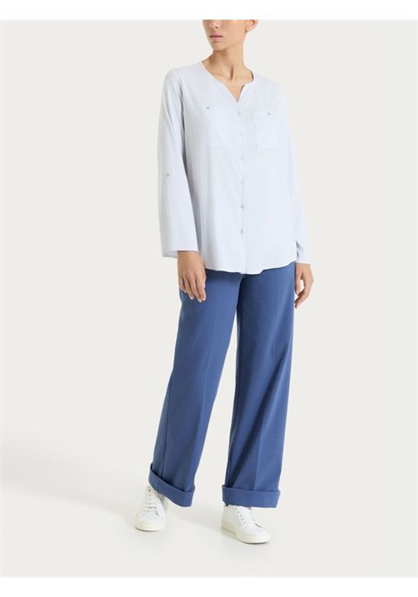 Pantalone ampio con tasche in Compact Light RAGNO | Pantalone | DC70P4C70 - OCEANA