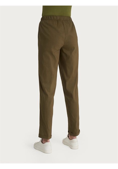 Pantalone jogger con tasche in Super Fresh RAGNO | Pantalone | DH15PUB09 - DARK OLIVE