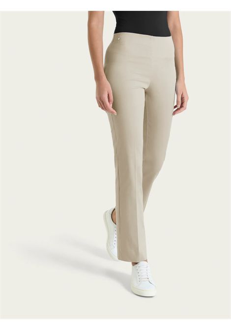 Pantalone capri dritto in Satin Power RAGNO | Pantalone | DS41POC84 - CROCKERY