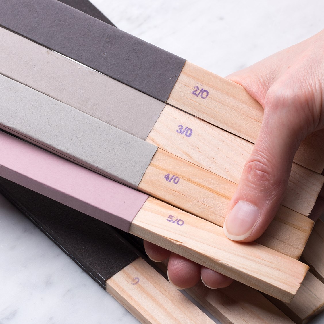 Set of 8 Sanding and Polishing Sticks