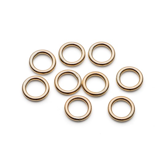 9ct Gold 5mm Soldered Jump Rings