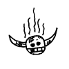 fire-breathing charred skull
