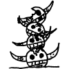 pillar of charred skulls
