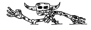 half-buried singed skeleton