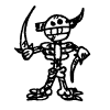 sneaky smoldering skeleton