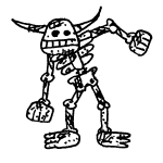 stout smoldering skeleton