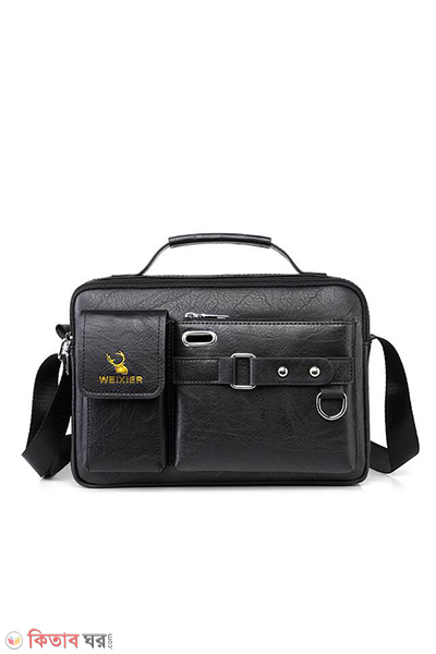 Men's Pu Leather Shoulder Bag (Men's Pu Leather Shoulder Bag (Black shape))