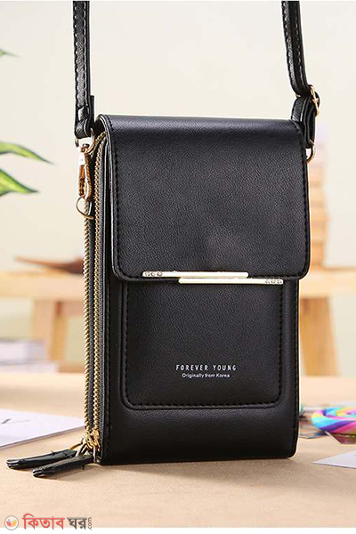 Women Bags Soft Leather Wallets Touch Screen (Women Bags Soft Leather Wallets Touch Screen ( black color ))