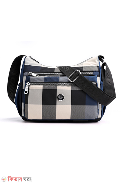 Chic Waterproof Plaid Multi Pocket Crossbody Hobo Bag (Chic Waterproof Plaid Multi Pocket Crossbody Hobo Bag(blue Color))