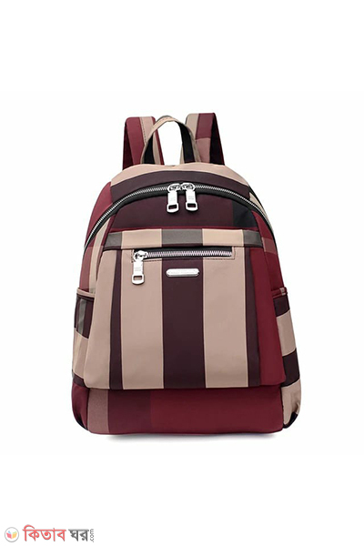 Nylon Backpack Durable Waterproof Casual Shoulder Bag (Nylon Backpack Durable Waterproof Casual Shoulder Bag (Wine Red))