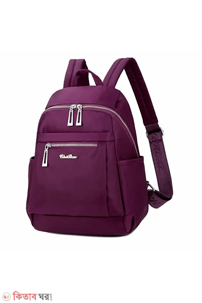 Nylon Backpack Durable Waterproof Casual Shoulder Bag (Nylon Backpack Durable Waterproof Casual Shoulder Bag (purple Color))