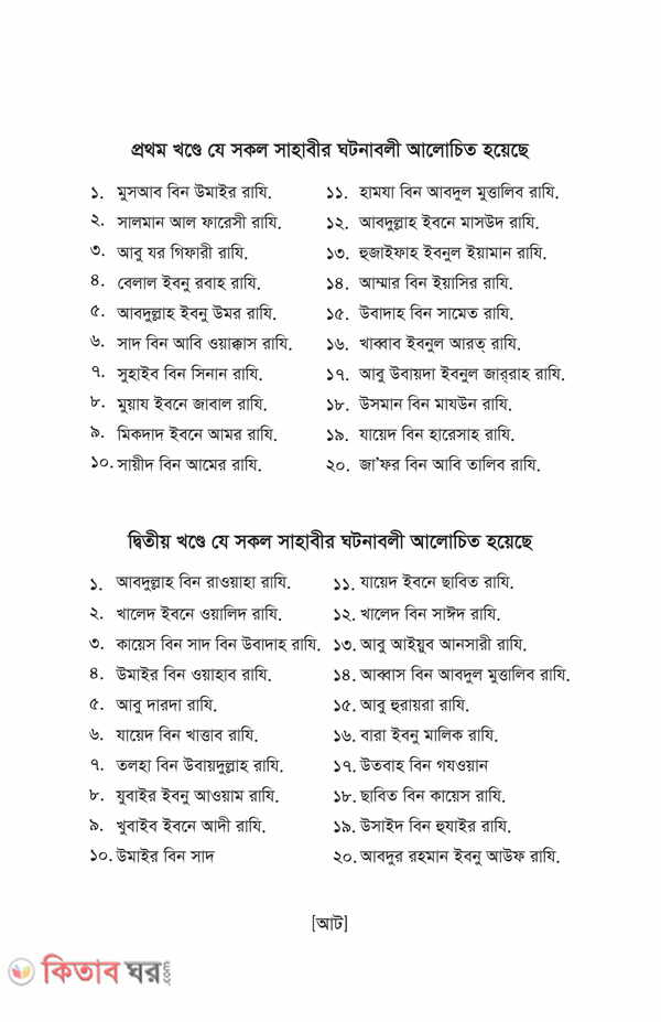Nobiir sohbote dhonno jara part 1-3 (নবীজীর (সা.) সোহবতে ধন্য যাঁরা (১-৩য় খণ্ড) একত্তে)