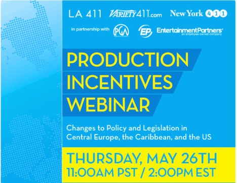 May 26th: The Continuation Of The Production Incentives Webinar Series