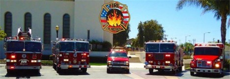 Fire In Motion Sends Engines To The Action