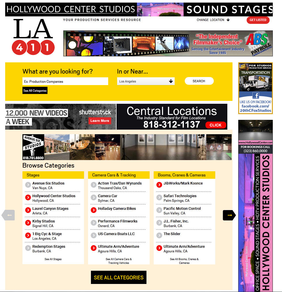 Attention Variety 411 California Listees:  Update Your Listing!