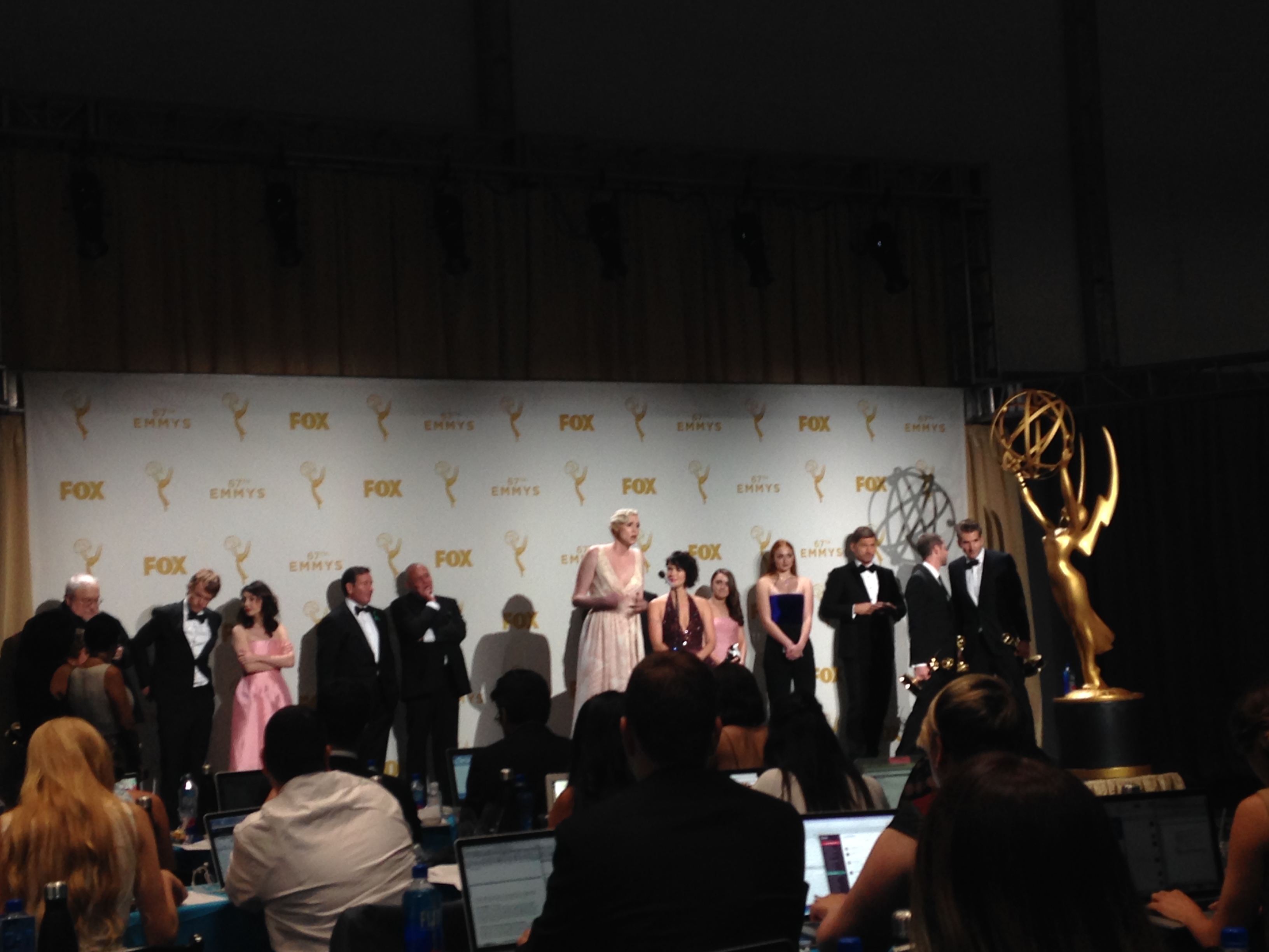 Backstage At the 67th Prime Time Emmys
