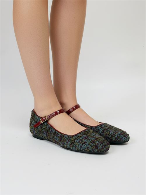 Ballerina in tartan multicolore | L'Arianna BL1072 | Made in Italy L'Arianna | EC1072051