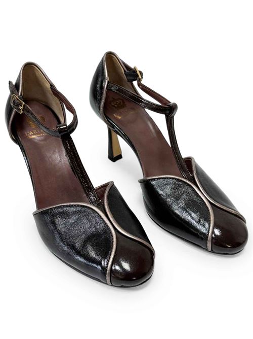 Tanghera in pelle lux moro | L'Arianna TG1660/RT | Made in Italy L'Arianna | EC1660/RT100