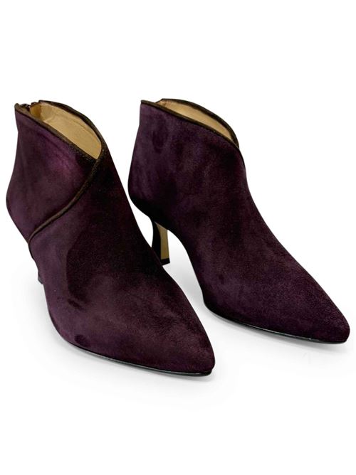 Tronchetto in camoscio melanzana | L'Arianna TR2425/RT | Made in Italy L'Arianna | EC2425/RT066