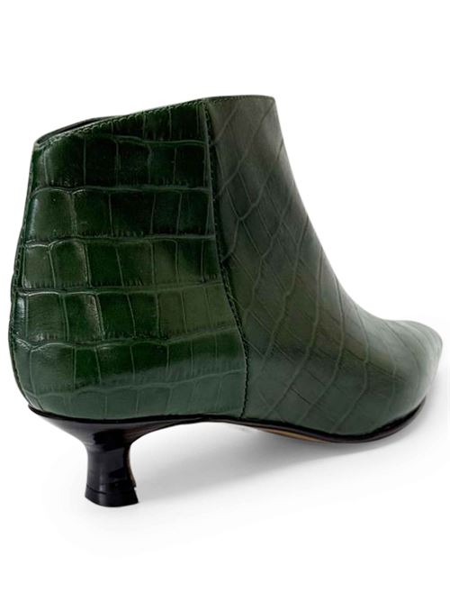 Tronchetto in pelle effetto cocco verde | L'Arianna TR2608/RT | Made in Italy L'Arianna | EC2608/RT005