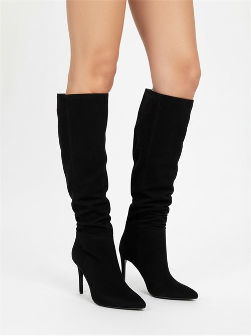 Stivale alto in camoscio nero | L'Arianna ST1175 | Made in Italy L'Arianna | EC1175001