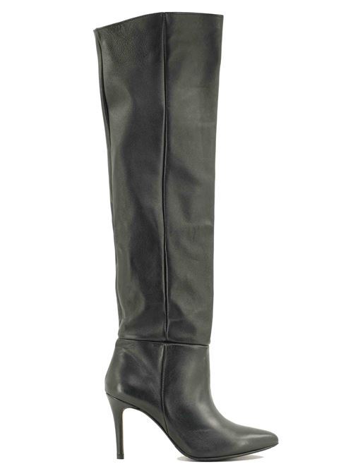 Stivale alto in pelle nero | L'Arianna ST1175 | Made in Italy L'Arianna | EC1175001P