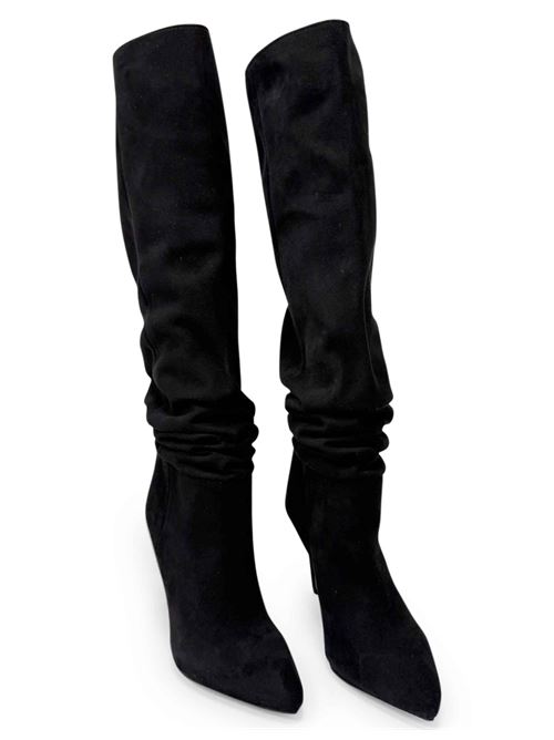 Stivale alto in camoscio nero | L'Arianna ST1175 | Made in Italy L'Arianna | EC1175001