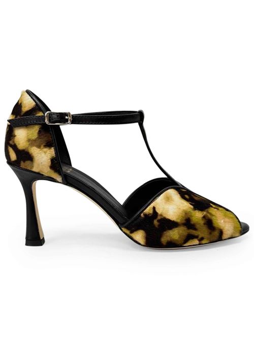 Décolleté in cavallino floreale nero | LArianna SP1612/RT | Made in Italy L'Arianna | EC1612/RT001