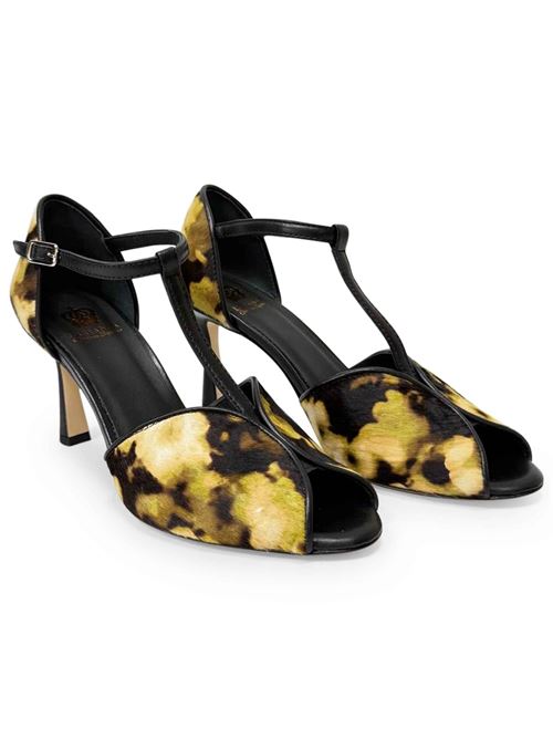 Décolleté in cavallino floreale nero | LArianna SP1612/RT | Made in Italy L'Arianna | EC1612/RT001