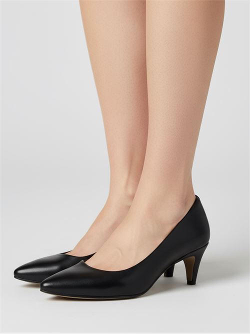 Décolleté in pelle nera | L'Arianna DE1716 | Made in Italy L'Arianna | EC1716001