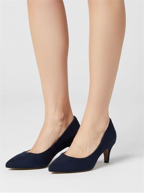 Décolleté in camoscio blu | L'Arianna DE1716 | Made in Italy L'Arianna | EC1716002