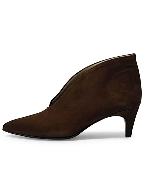 Tronchetto in camoscio sigaro | L'Arianna TR2426 | Made in Italy L'Arianna | EC2426101S