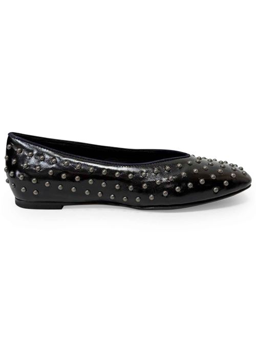 Ballerina in pelle nera con borchie | LArianna BL2594 | Made in Italy L'Arianna | EC2594001